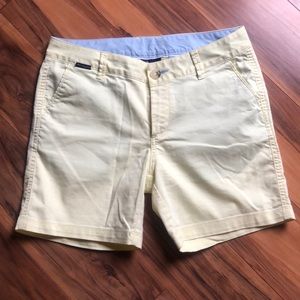 Columbia yellow shorts.